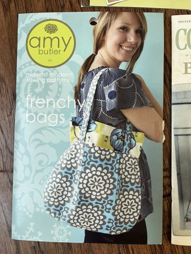 5 CRAFT PATTERNS/ BAGS FABRIC NEW Country Living, Amy Butler, Etc. - Picture 2 of 14