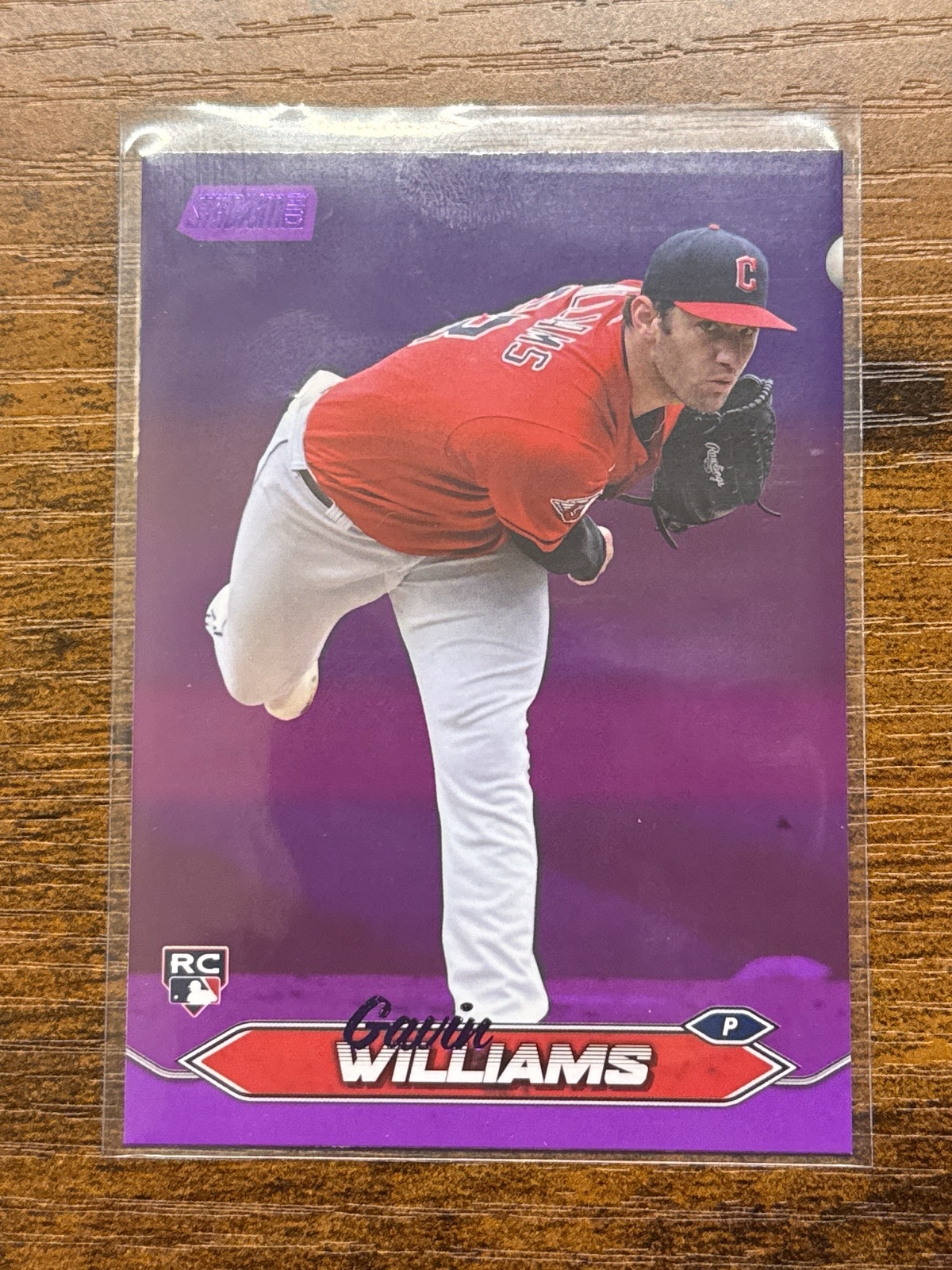 2024 Topps Stadium Club Gavin Williams Base Set Purple Foil /75 #251