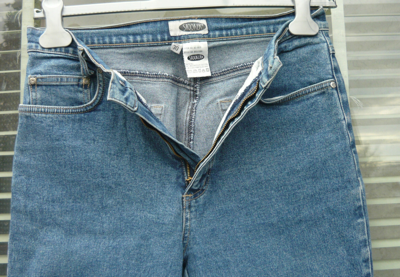STOOKER women's jeans stretch style-no.993 1180 light blue size 30!! image 4