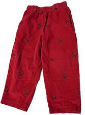 Boys RAGS LAND Sz 3 Red Corduroy W/ Moose Embroidered Pants