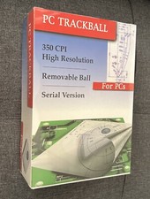 38758 Trackball For PC High Resolution 350 CPI 300mm/sec Tracking Speed 2  Ball