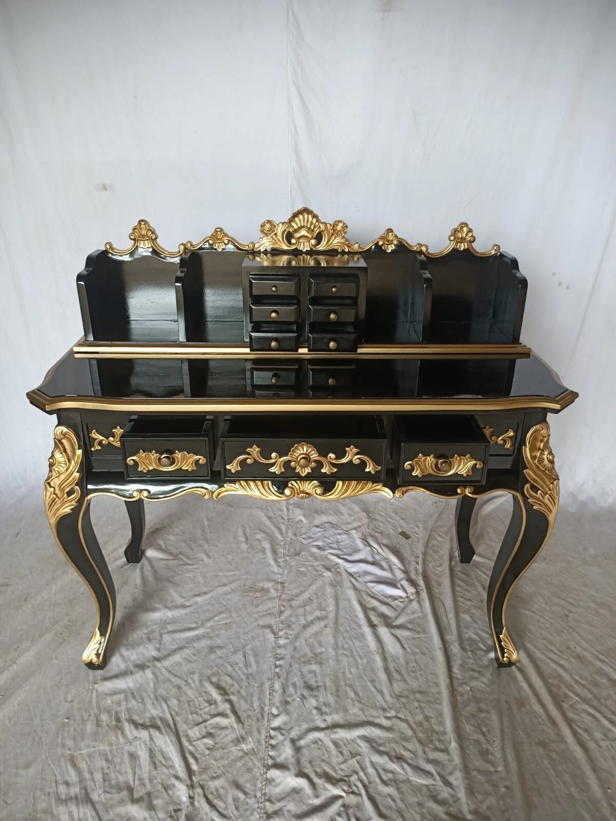 Antiker königlicher Sekretär – Barock Rokoko Louis Seize Stil (117 cm) Antiker königlicher Sekretär Schreibtisch Barock Rokoko Louis Seize 117 cm