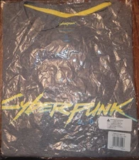 CYBERPUNK 2077 T-shirt in Gray, Women's Large, NEW Genuine from Poland!