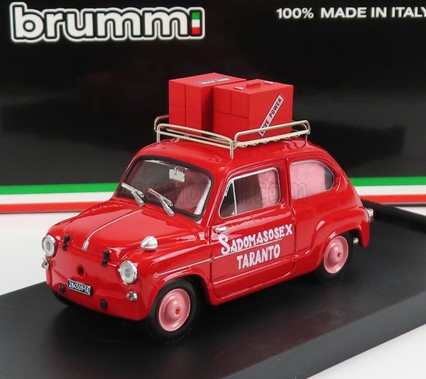 Modellauto Statisch Diecast Fiat 600D Sadomasosex Taranto 1960 Scale 1/43-image