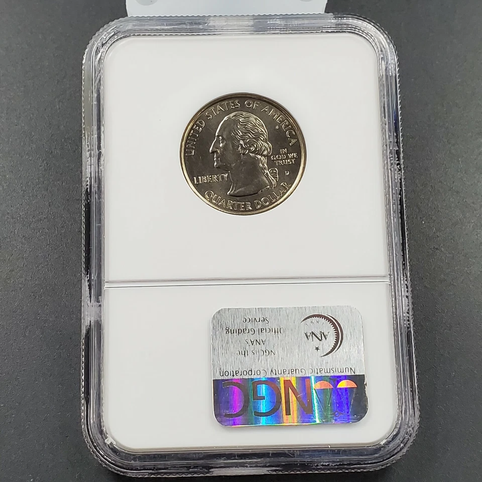 1999 D DELAWARE State Statehood Quarter Coin MS67 NGC Brown Label Holder - Image 3 of 4