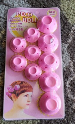 10 PCS Silicone Curlers, No Heat, Hair Magic Soft Rollers, 5 Lg and 5 Small. New