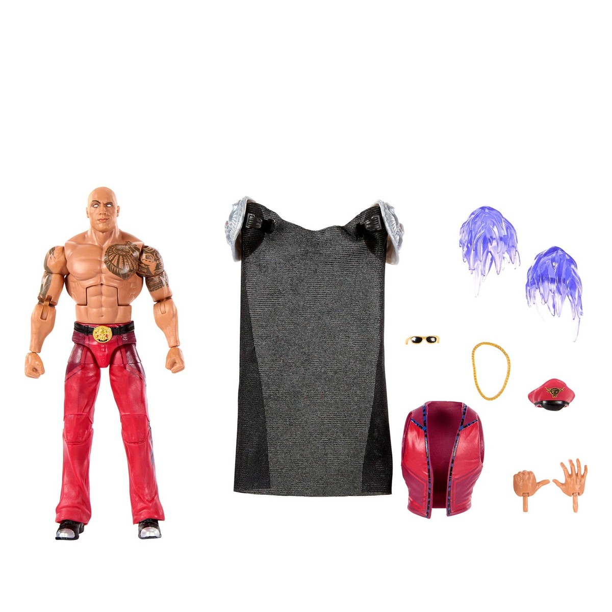 Mattel WWE x Street Fighter The Rock Final Boss 6-Inch Action