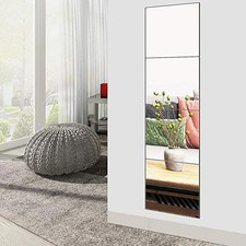 16Pcs 30X30cm Mirror Tiles Wall Sticker Square Self Adhesive Stick On Home Decor
