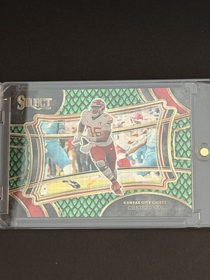 2023 Panini Select - Field Level Chris Jones #348 Dragon Scale Prizm 26/70