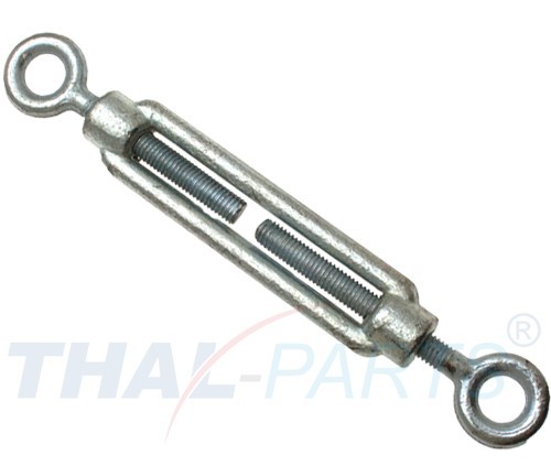 10Er Pack Spannschloss M16 X 170Mm ÖSe - ÖSe DIN 1480 Verzinkt Seilspanner-image