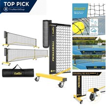 Portable Pickleball Net for Driveway, 22FT Regularion Size Pickle Ball Net Se...