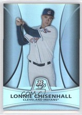 2010 Bowman Platinum Prospects Thick Stock Refractor /999 Lonnie Chisenhall 1s8