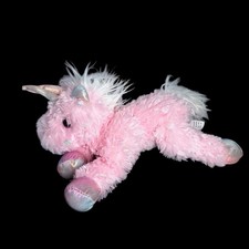 Kellytoy Pink Unicorn Plush Stuffed Animal Iridescent 12 In Magical Sparkle
