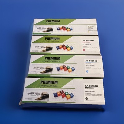 (4) New Samsung CLT-K504S Printer Replacement Premium Toner Ink Cartridges