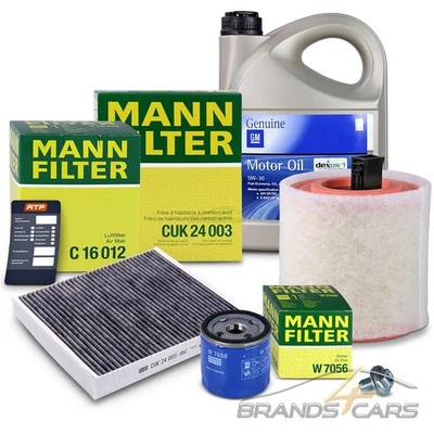 MANN-FILTER INSPEKTIONSPAKET FÜR OPEL ASTRA K B16 +Sports Tourer 1.0 1.4 +Turbo