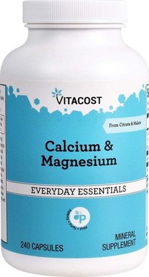 Vitacost Calcium & Magnesium - 240 Capsules
