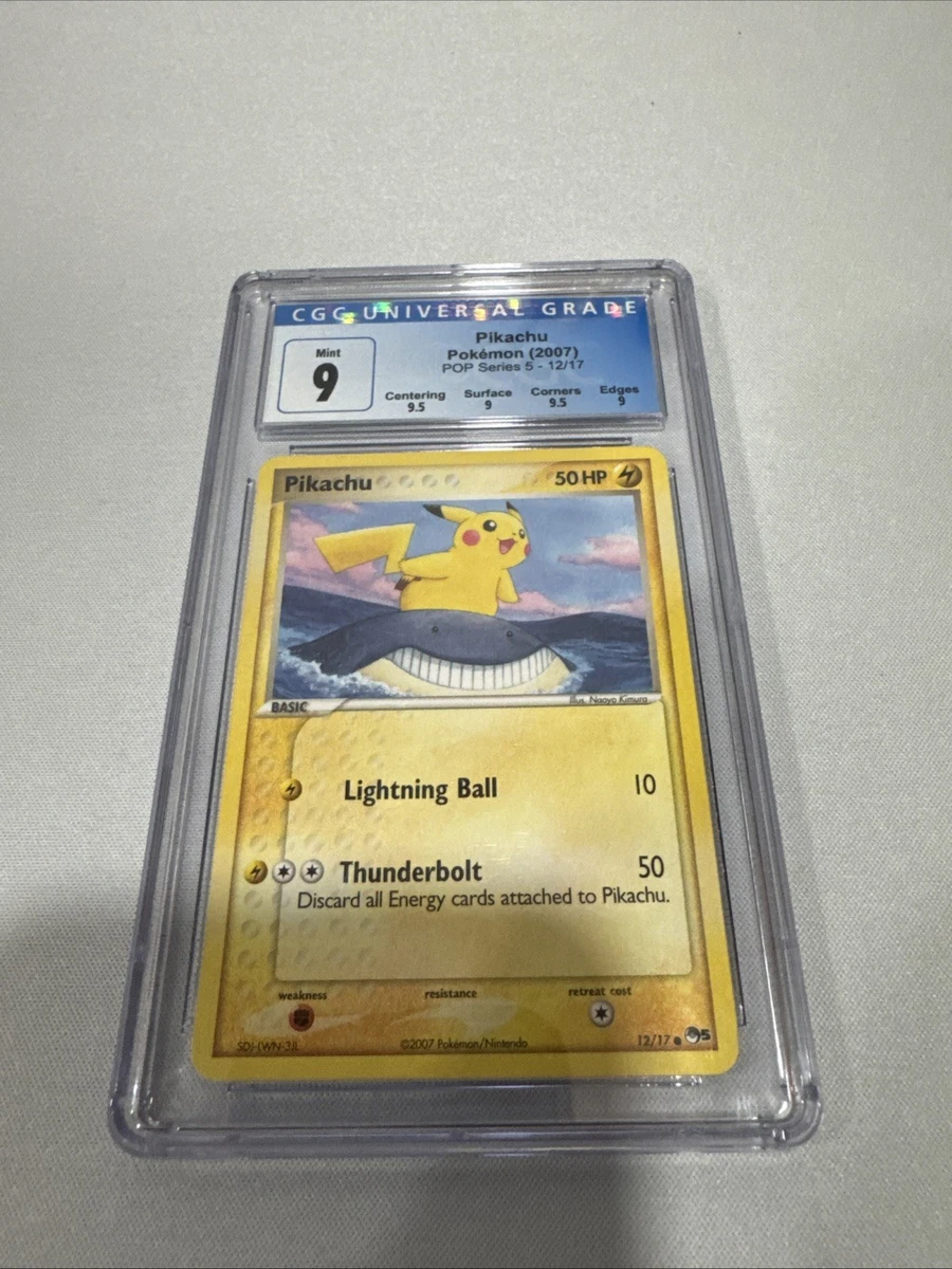 Pokémon TCG Grade 9 Pikachu Individual Collectible Card Game Cards
