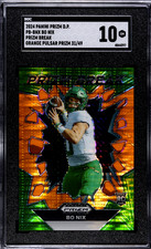 2024 Panini Prizm DP Prizm Break Bo Nix Orange Pulsar Prizm /49 SGC 10 ROOKIE