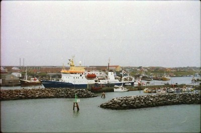 Negativ Forschungskutter Dana im Hafen v. Hvide Sande Dänemark 1992 35mm X-IX5-6