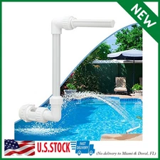 Pool Waterfall Spray Pond Fountain-Water Fun Sprinklers Above In Ground Swimming