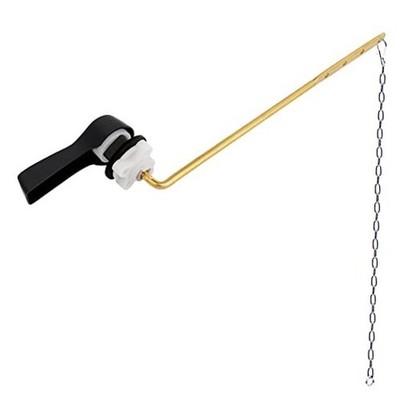 Universal Metal Front Mount Toilet Handle Matte Black Upgraded Front Mount