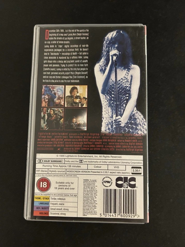 Strange Days VHS Widescreen Version  - Image 3 of 4