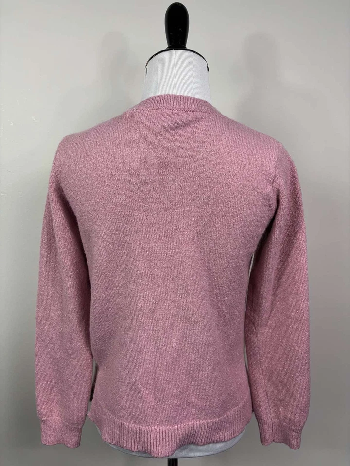 Childrens Place Sweater XL 14 Pink Good Sequence Butterfly Long Sleeve New - Image 3 of 4