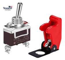 Safety Cover Toggle Switch Guard on off Red Aircraft Covered 20A 12V Toggle Rock