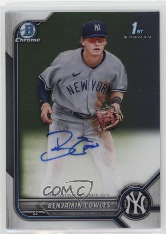 2022 Bowman Chrome Prospect Auto Benjamin Cowles #CPA-BC Auto 7i2