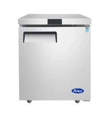 Atosa MGF8401GR 27" One Solid Door Undercounter Refrigerator 7.15 cu. ft.