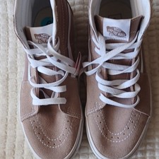 VANS Off The Wall Beige/White Suede High Top ...
