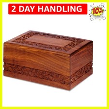 Sliding Closure Handcrafted Wooden Cremation Urn for Lasting Memories - Small