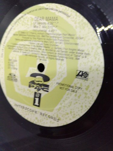 2Pac Dear Mama / Old School VG+ Promo Vinyl 12 Inch Single - Picture 2 of 9