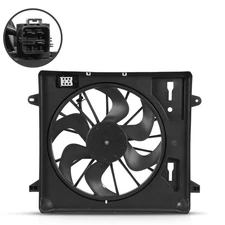 Radiator Cooling Fan Assembly with Shroud for Jeep Wrangler JK 2007-2011 V6 3.8L