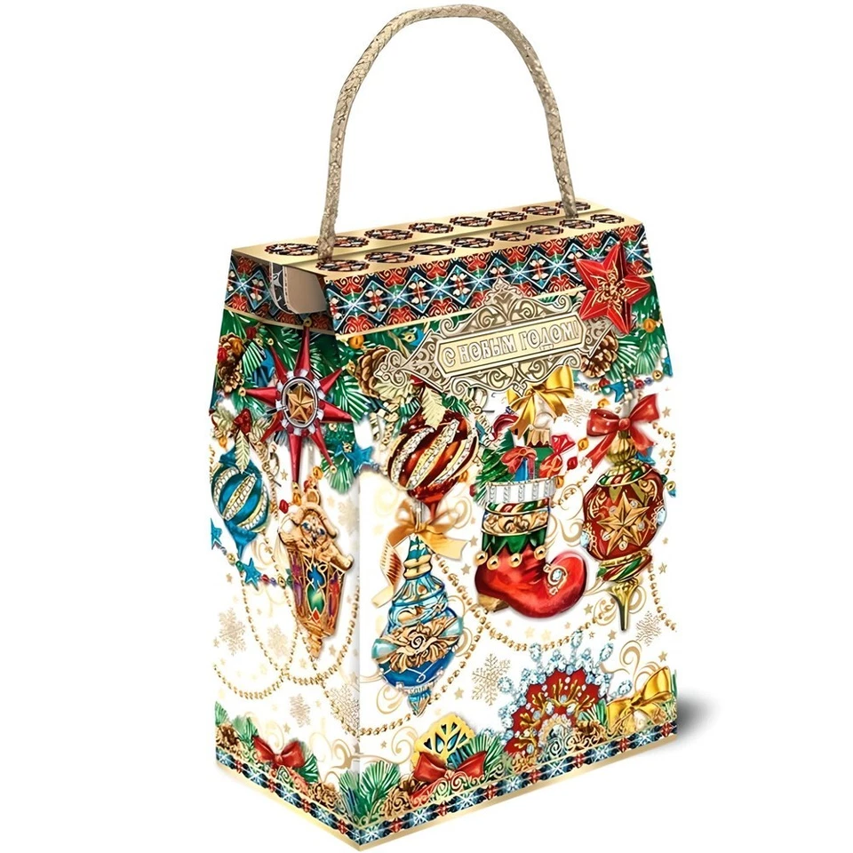 Russian Christmas New Year Candy Gift Set "Christmas Tree"  630g/ 22 oz - Image 2 of 2