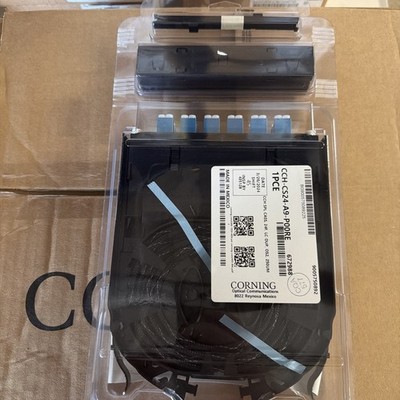 Corning CCH-CS24-A9-P00RE Pigtailed Splice Cassette 24F LC Duplex SM OS2 UPC 