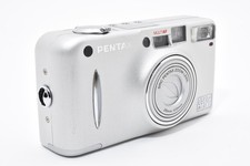  N MINT  PENTAX Espio 120SW II Silver Film Camera point  shoot From JAPAN