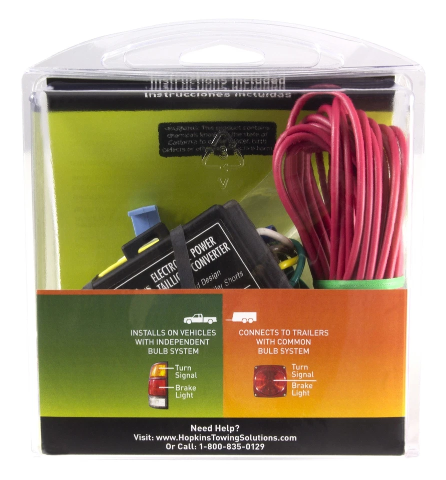 Kit convertidor de luz trasera motorizado vehículo a remolque Hopkins Towing Solution 46255 Foto 3 de 4