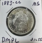 1883 CC MORGAN ULTIMATE BLACK&WHITE DMPL! MUESUM WORTHY GEM! MS