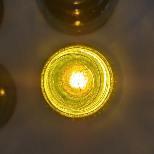 Set of 4 Vintage 1910-1921 Hemingray #40 CD 152 Aqua Blue/Green Glass Insulators - Picture 8 of 23