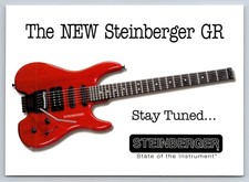 Vintage Steinberger GR Guitar Advertising Postcard Tower Records Go Card