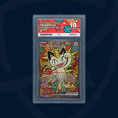 Pokemon TCG - Meowth - 121/088 - Perfect Order - Ace 10 (Perfect Subgrades)