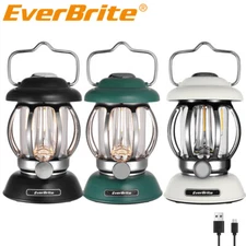 EverBrite Rechargeable Camping Lantern 4400mAh Vintage Camping Lamp 3 Light Mode