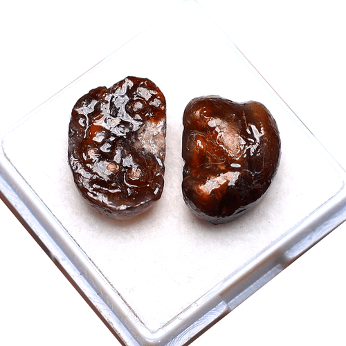 Lote de 5 piedras preciosas pulidas botrioidales de ágata de fuego natural mexicana 13 mm-15 mm - Imagen 6 de 13