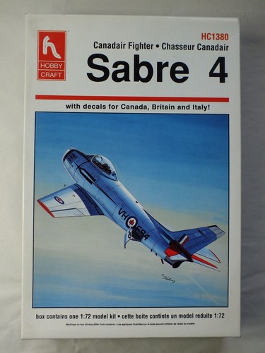 Hobbycraft 1:72 Canadair Sabre 4 HC1380 *Complete in Sealed Bags* - 第 1/2 張圖片