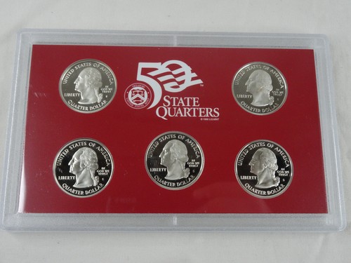 2007-S Silver Quarter Proof Set 5 Coins OGP & COA 90% US Mint Statehood - Picture 3 of 5