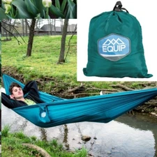 Equip One Person 100% Recycled Nylon Travel Camping color GREEN FREE SHIPPING