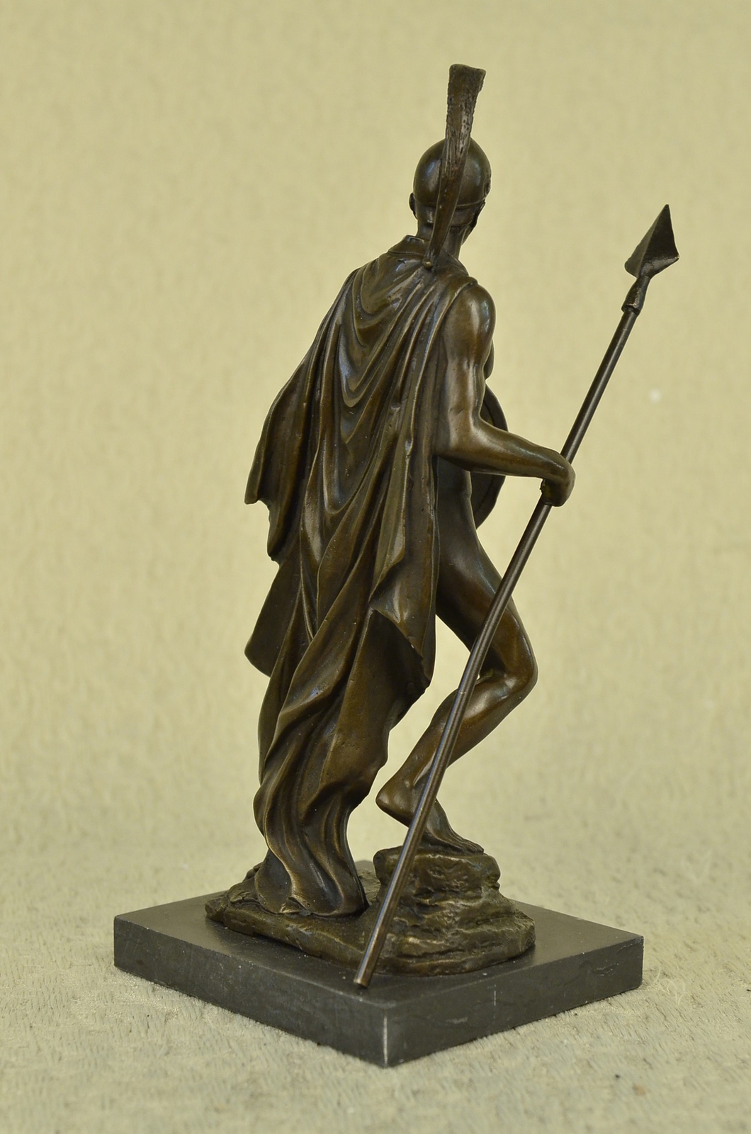 Art Deco Roman Soldier Warrior Bronze Sculpture Statue Figurine Decor