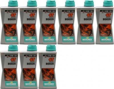 MOTOREX 4T Boxer SAE 15W-50 Motorrad Motoröl 9x 1l = 9 Liter