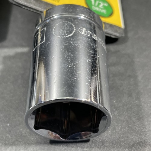 5- 1/2” Drive, 6 Point Great Neck Sockets, 10mm 12mm 13mm 15mm 19mm, Shallow - Picture 3 of 6
